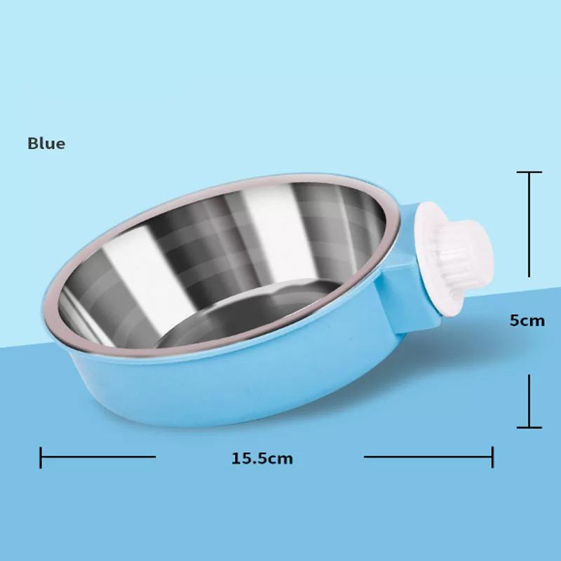 Pet Crate Bowls 2-in-1 Dog Hanging Bowl Removable Cage Water Bowls for Small Animals Dog Bowls Crate Water Bowl Pet Supplies