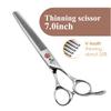 Fenice Japanese Steel 7 Inch Professional Pet Dogs Grooming Scissors Kit Straight&Curved &Thinner&Chunker&Fluffy Shear Scissors