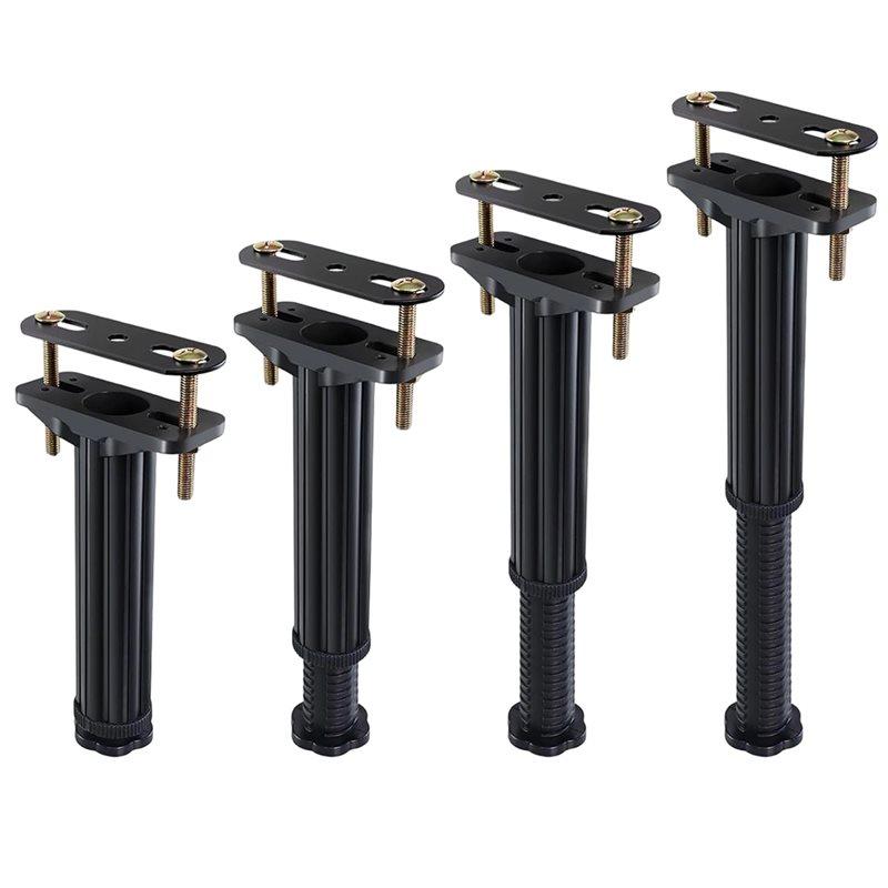 ABBP-Adjustable Height For Bed Support Legs 4 PCS 7.8-13 Inch Heavy Duty For Bed Frame And Slat Support