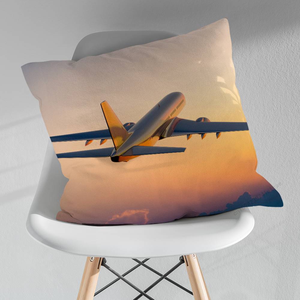 Art of Flight Airplane Pillowcase for Sofa Room Office Decor Printing  Merchandise AllMatch Cushion Cover