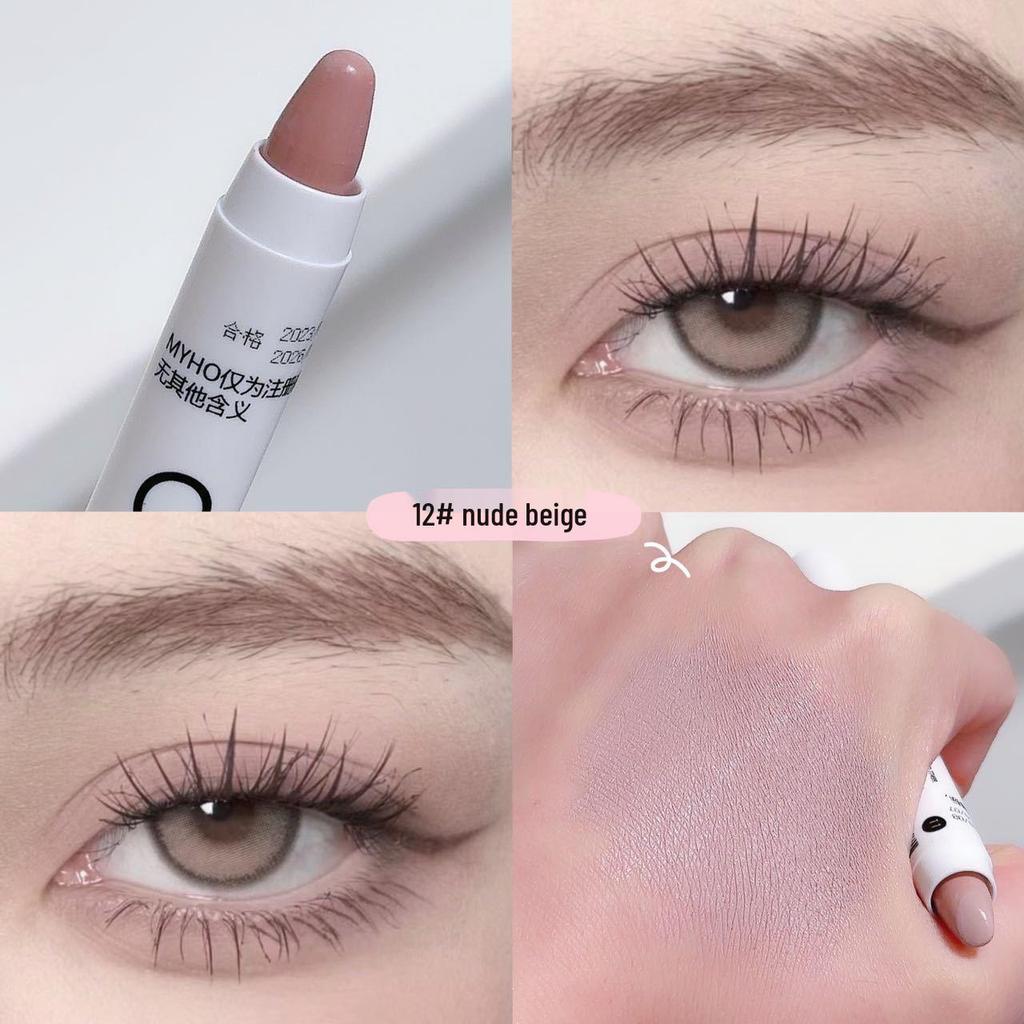 White Matte Highlighter & Eye Brightener Pencil – Waterproof, One-Stroke Shaping for Corner & Eyeshadow