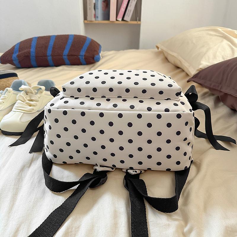 Women's Bow School Bag Student Backpack Lightweight School Backpack