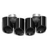Porsche 911 (2013-2018) Quad Round Exhaust Tips - Black Stainless Steel