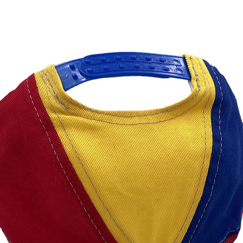 Parent-Child Matching Hats Baseball Caps Sun-Shielding Duckbill Caps Rainbow Patchwork Top Propeller Hats