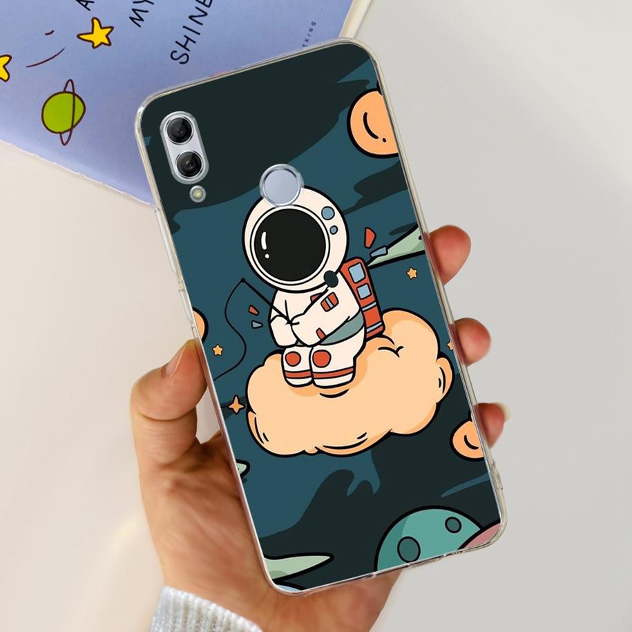 For Honor 10 Lite Case Honor 10i Shockproof Cover HRY-LX1T HRY-LX2 Stylish Flower Soft Silicone Clear TPU Funda For Honor10 Capa