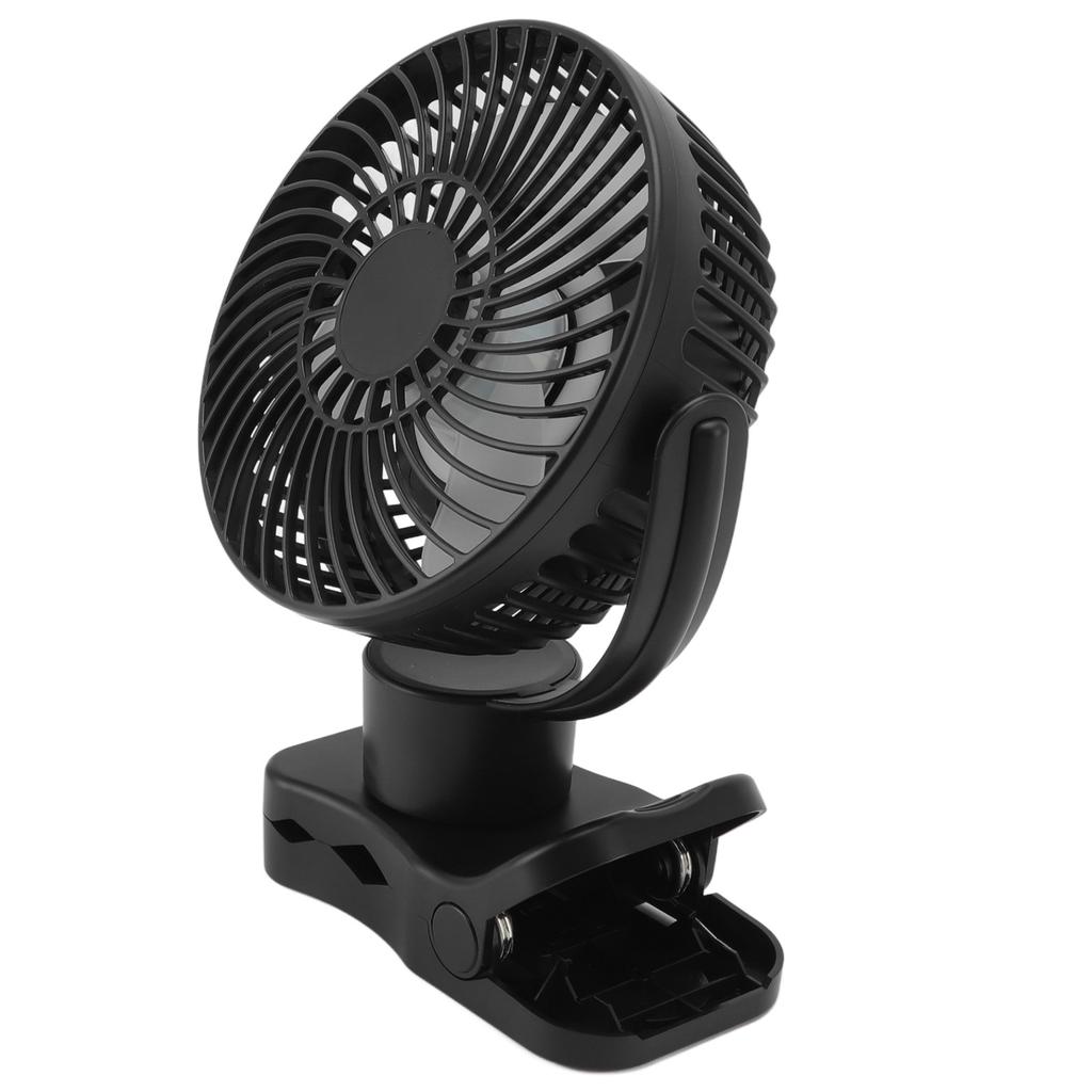 Portable Clip On Fan 4000mah Rechargeable Desktop Fan with LED Light Hook Remote Control for Camping Golf Cart Stroller