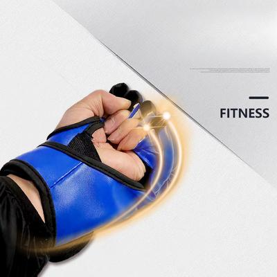 Halbfinger Boxhandschuhe für Männer Frauen Verdicken PU Leder Kampfsport Kampf Boxhandschuhe Sanda Trainingshandschuh Ufc