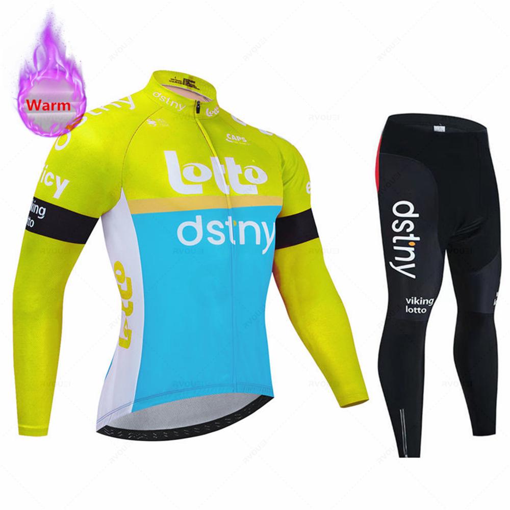 2026 Lotto Zimní cyklistický dres Set Ropa Ciclismo Termální fleece Bicicleta Oblečení MTB Cyklistický závodní dres Oblečení na silniční kolo