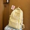 Schoolbag gentle light pink love embroidery girl heart backpack junior high school student party atmosphere class travel schoolbag