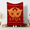 1pc Blanket SPQR Roman Eagle Print Design, Lightweight Blanket for Sofa, Bed- Soft &Warm, Gift for All Seasons Like Christmas, Halloween