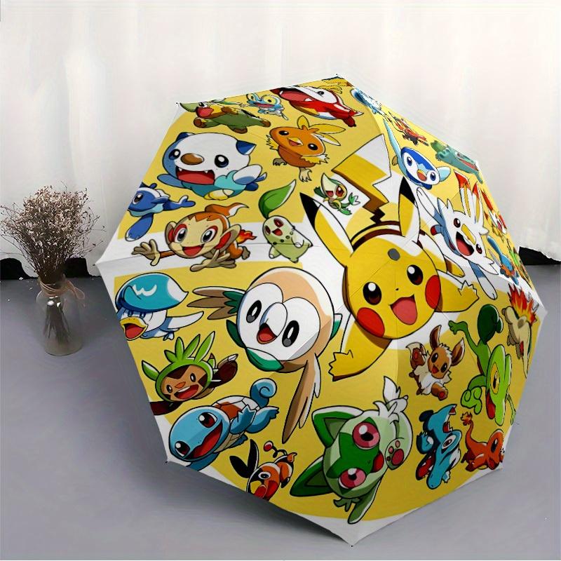 1pc Pokémon Characters Automatic Opening/closing Umbrella, Compact Travel Umbrella - - Festive Accessory, Sturdy Ribs Y250807109