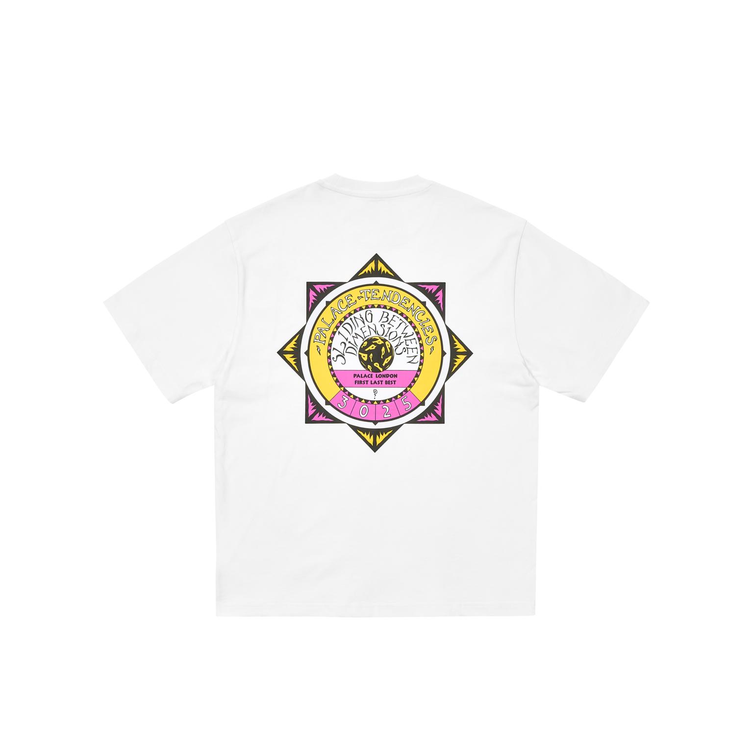 Palace Тенденции Футболка Белая Унисекс Топы P28TS048 M