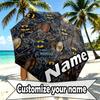 Custom Name Personalized Batman Print Umbrella, Auto Open Close, 8‑Rib Sturdy Frame, Commute Camping Hiking Use, Birthday Gift