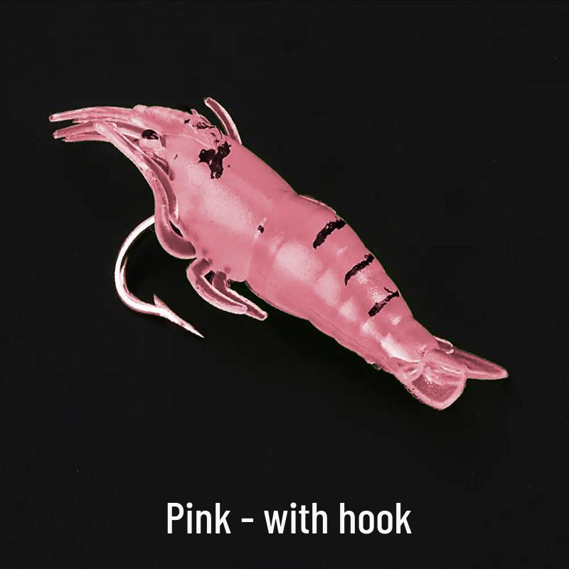 Bionic Night Glow Grass Shrimp Soft Lure for Bass and Sea Fishing.