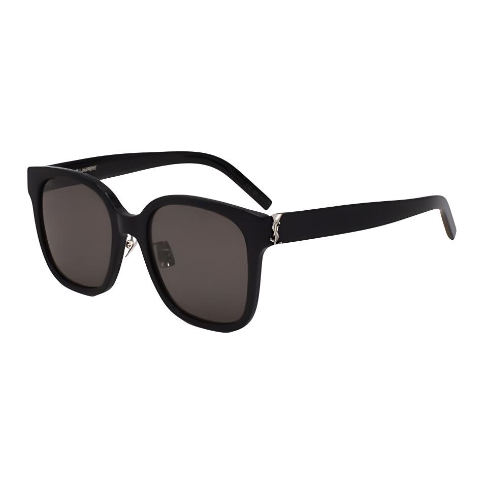 Saint Laurent Logo Irregular Shape Sunglasses Unisex sunglasses Black SLM105F001