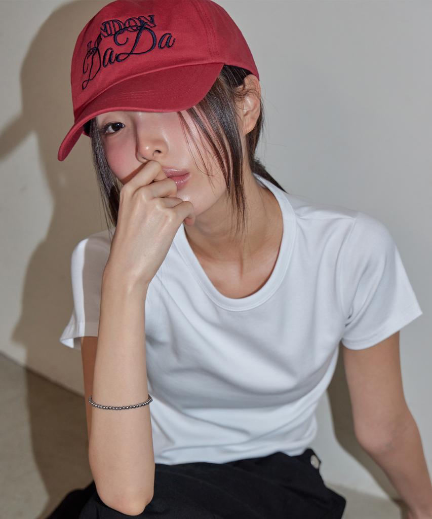 Leondeondada Dada Washed Cap, Red