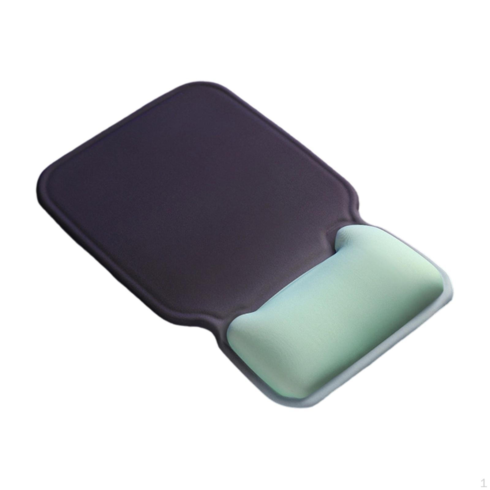 

Ergonomic Mice Pad Mousepad Comfortable Non Slip PU Base Desk Accessories Mat with Wrist Rest for синий