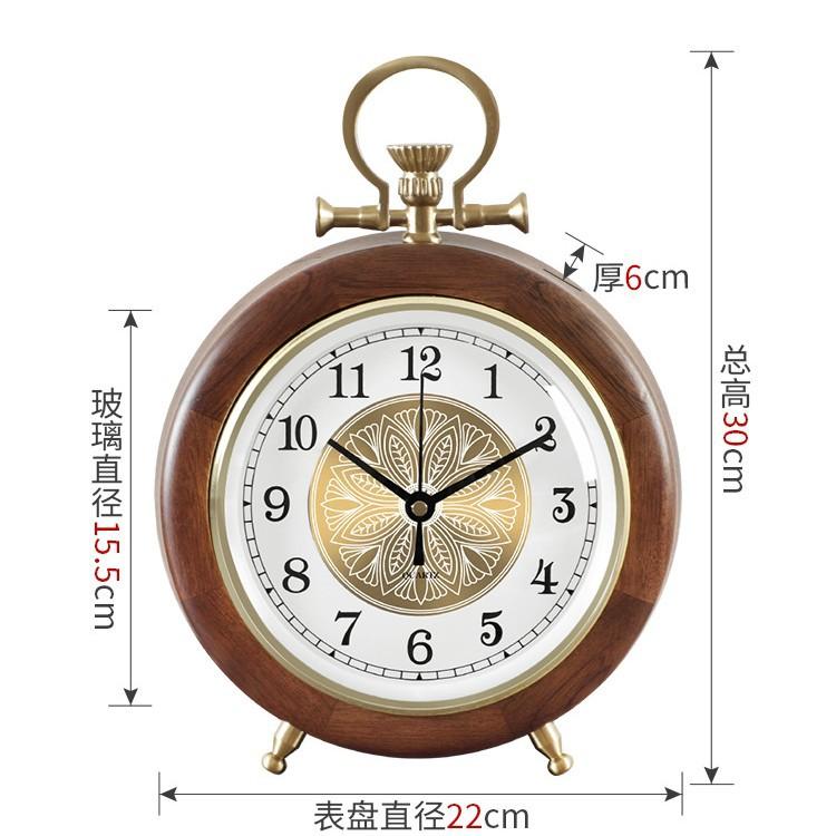 2025 Simple Living Room Desktop Clock, Table Clock for Home Bedroom, Silent Clock, Creative American-style Decoration Clock
