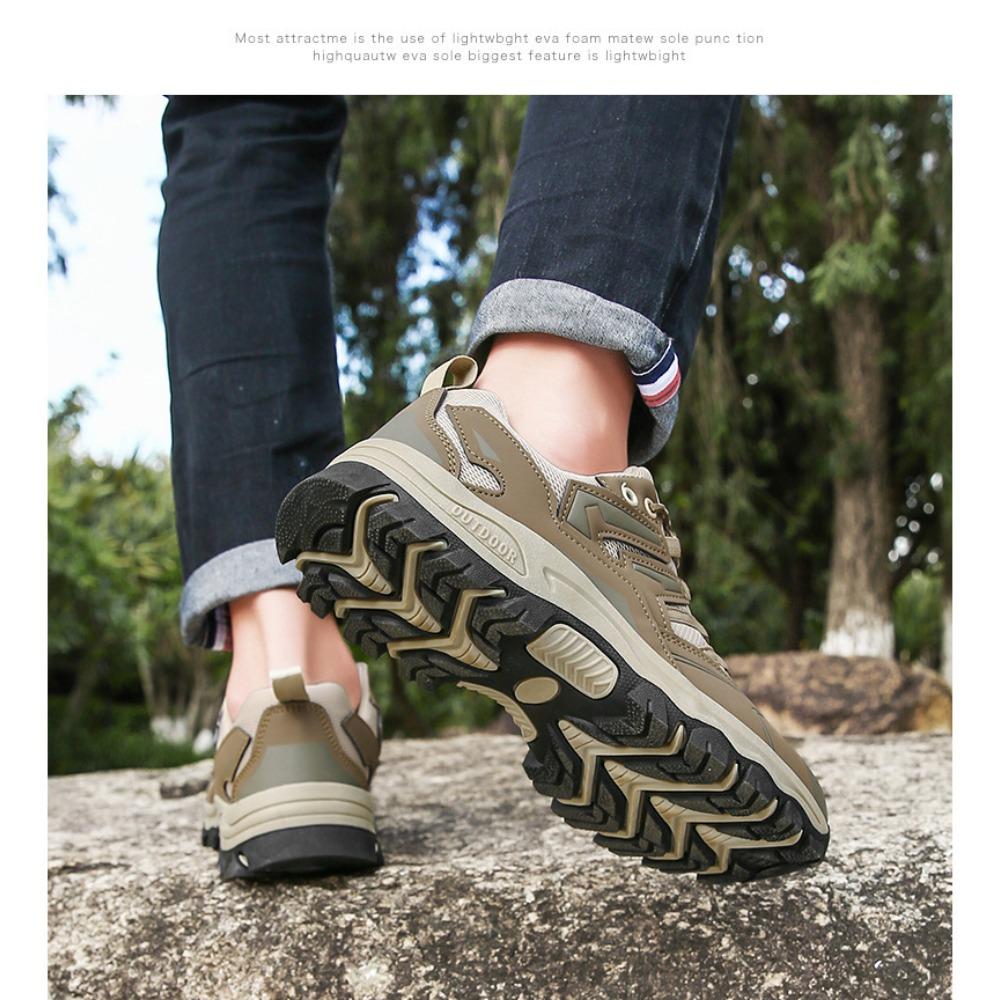 Unisex Hiking Sneakers Breathable Anti-slip Climbing Sports Shoes Wear-resistant Outdoor Shoes for Trekking Camping