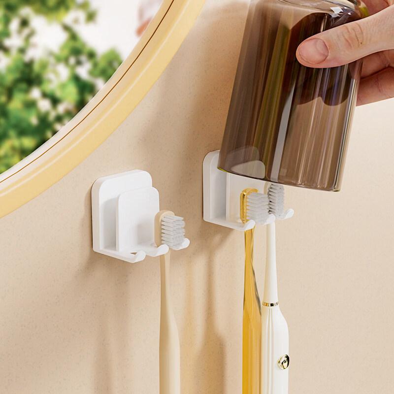 LIEI Punch-Free Wall-Mounted Toothbrush Holder