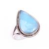 Natural Republic Larimar Gemstone 925 Solid Sterling Silver Gift Ring S.7 Z5y45