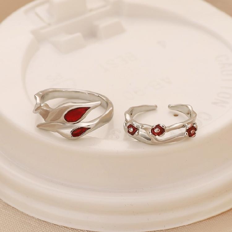 Simple Rings Adjustable Fashion Opening Rings Alloy Texture Fashion Rings Suitable for Matching Various Fashion Outfits