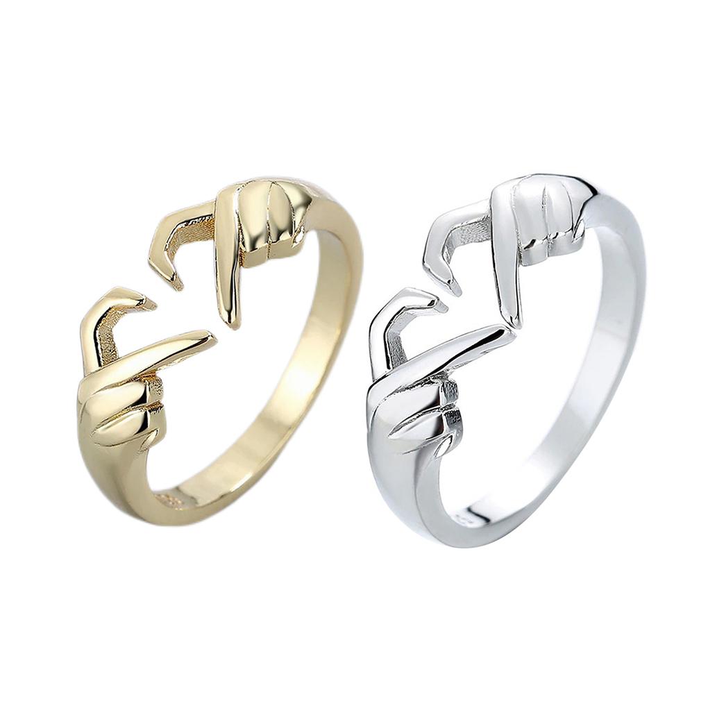 Opening Ring Adjustable Wedding Exquisite Couple Jewelry Fashion Engagement Romantic Girlfriend Sister Friendship Gift