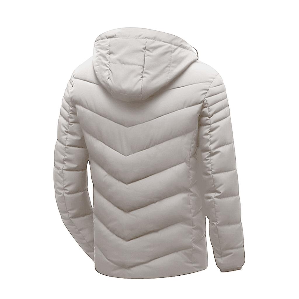 European And American Winter Men's Thick Cotton Padded Clothes Casual Hat Coat Cotton Padded Jacket