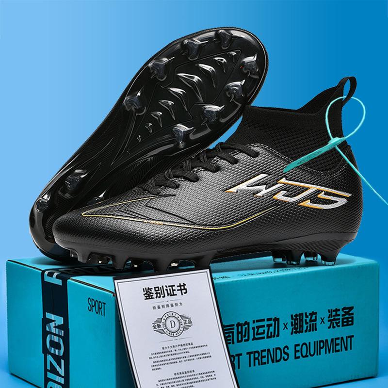 Women's new student training football shoes men's sports shoes long nails high-top teenagers cost-effective