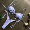 Moda 14 Colori Allacciato Bikini Costume da Bagno Femminile Costume da Bagno Donna Set Bikini Due Pezzi Leopardo Brasiliano Bather Costume da Bagno