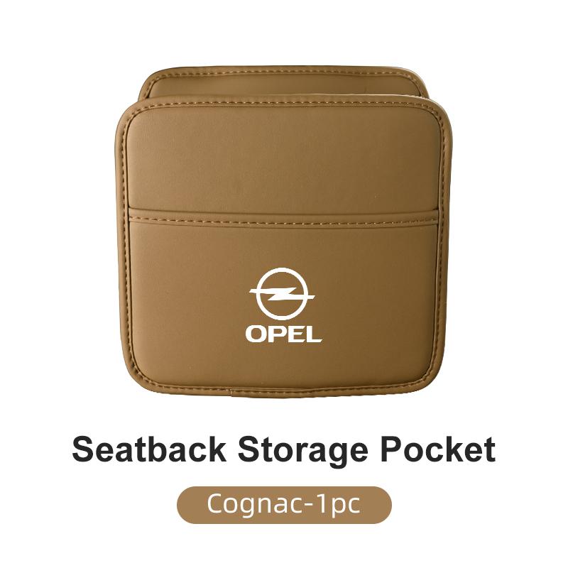 BBGL9 Leather Car Seat Back Storage Bag Hanging Pocket Accessories For Opel Corsa Astra Insignia Vectra Zafira Meriva Mokka Grandland