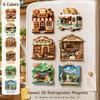 Simulation Cat Fridge Magnet 3D Relief Decorative Fridge Magnet  Refrigerator Decoration