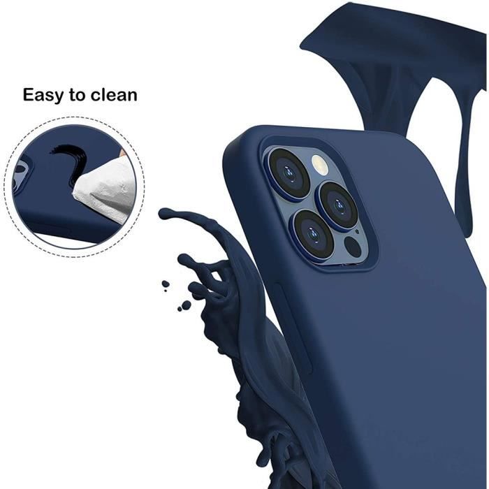 Coque - BOOLING - iPhone 13 Pro Max - Silicone TPU - Ultra slim - Bleu Marine