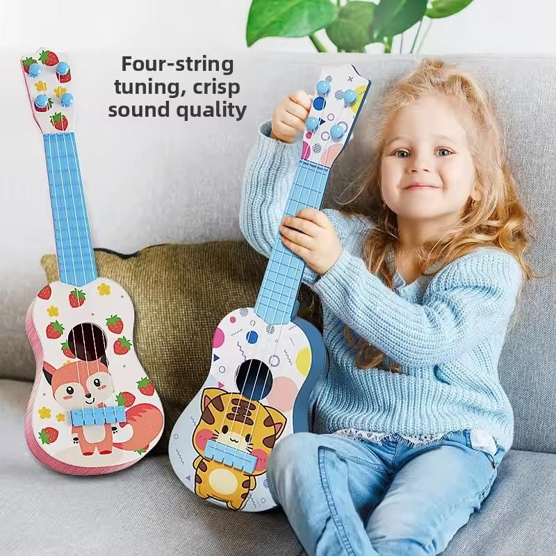 Kids Guitar Musical Instrument Mini Guitar Instrument Can Play Music Simulation Toy Ukulele Enlightenment Educational Music Toy