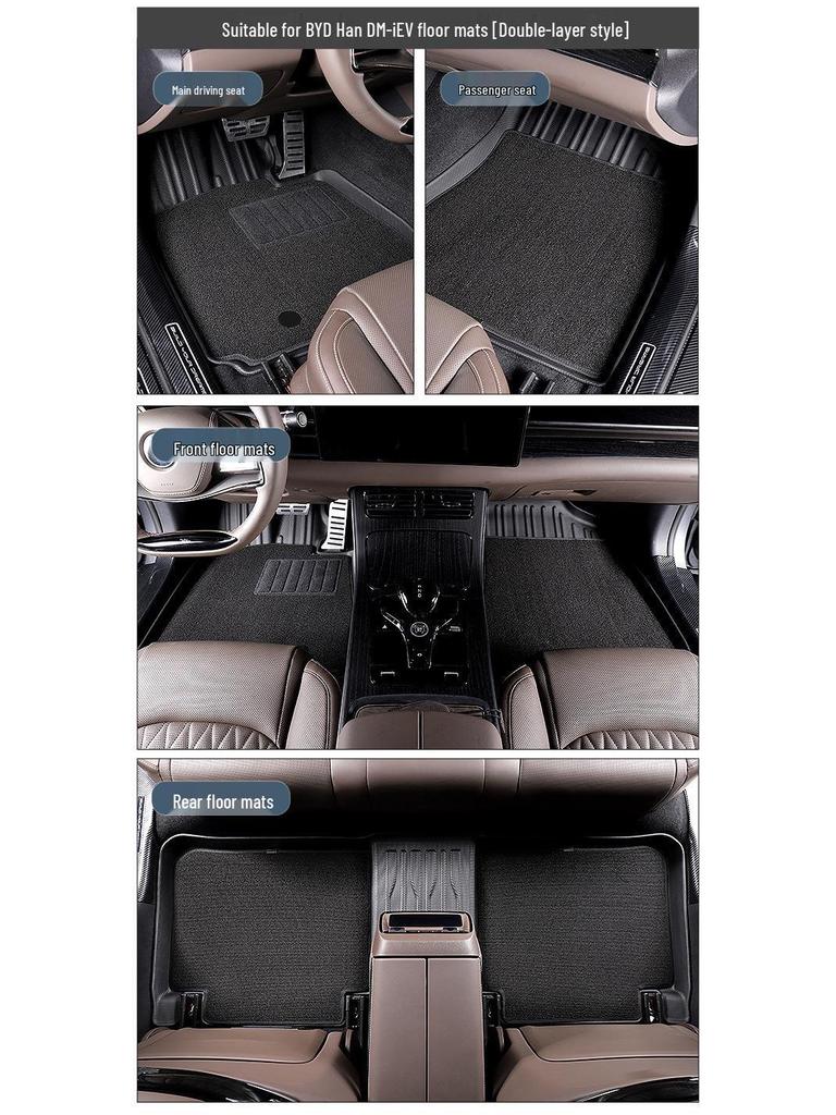 Eco-Friendly TPE Floor, Trunk, and Backrest Mats for BYD Series Cars