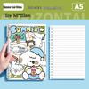 Puppy Paradise Cute Cartoon Loose-Leaf Notebook - Comfortable, Detachable, Ideal for Students