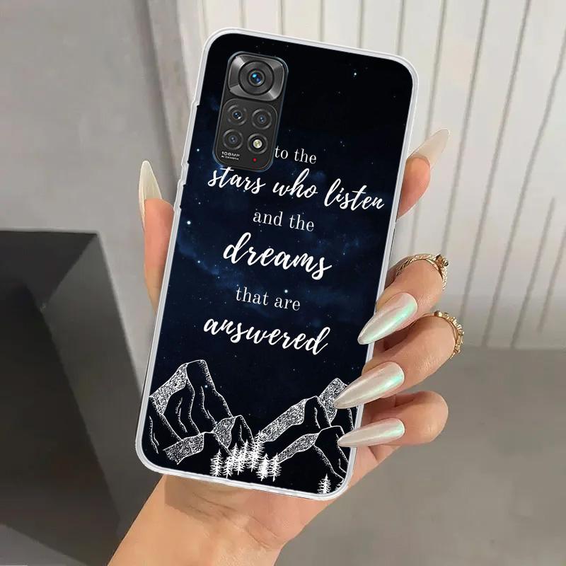 A Court of Mist Fury Sarah J Maas Phone Case for Xiaomi Redmi Note 15 14 14S 13 12S 12 Pro 11S 11 Plus 11T 11E 10S Soft Funda Pr