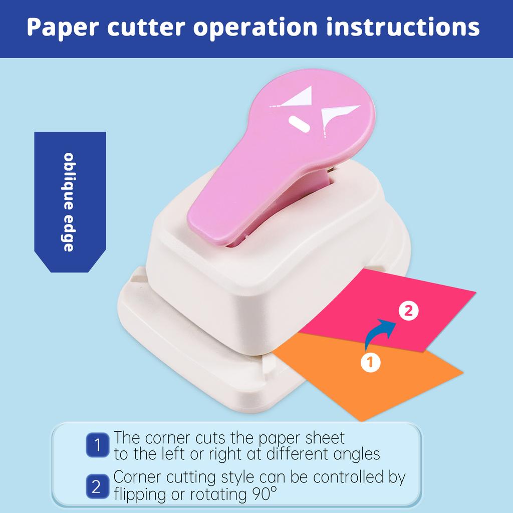 Craft Puncher Any Size Tab Tag Maker Corner Punch Puncher Paper Cutter Hole Paper Cutter 3 In 1 Any Size Tag for Card Making