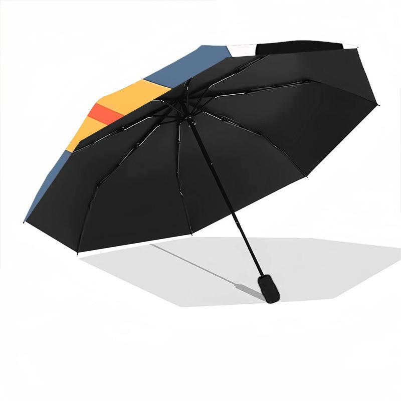 1 Stück Süßes Gesicht Öffnen/Schließen Faltbarer Regenschirm, All- tragbarer Regenschirm für & Männer, Stilvolles Accessoire (Weihnachtsgeschenk) 8-Rippen yy251213181