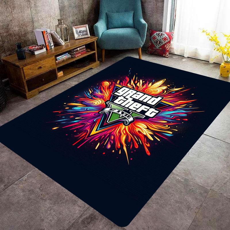 Vibes Vice City carpet printing Home Decor Art Protective pad Bathroom mat