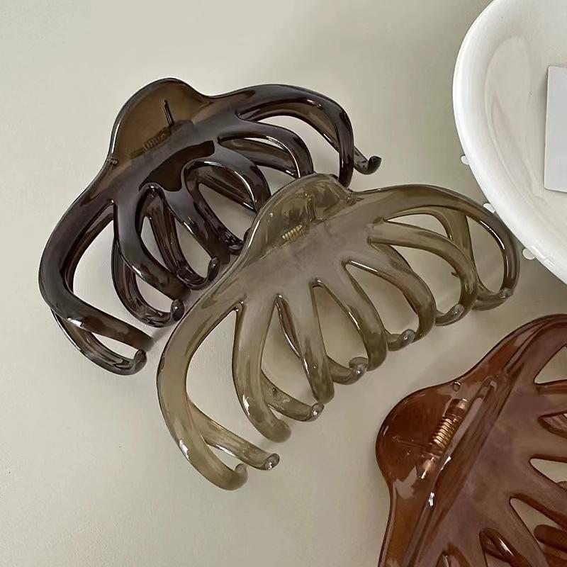 Korea Large Hair Claw  for Women Fashion Big Hair Clip Girls Claw Clip for Thick Hair Black Hairclip Ponytail Clip Accessories