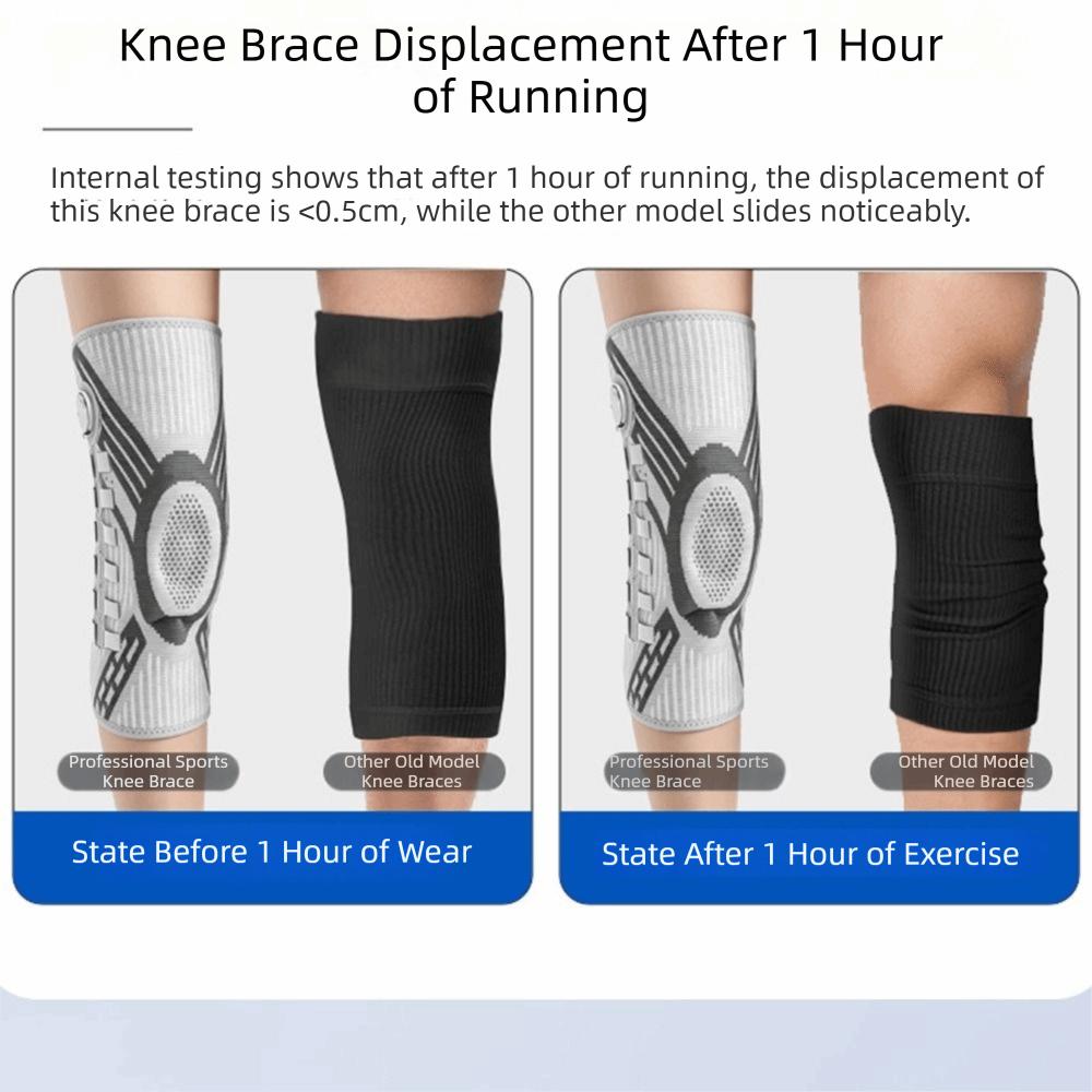 Elastic Knob Knee Pads Non-Slip Knee Brace Support Professional Shin Defender  Running