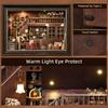 Book Nook Kit Secret Attic DIY 3D Wooden Puzzle Bookshelf Insert Dollhouse Model Bookend Building Home Decoration Photo Frame