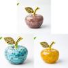 Resin Crystal Apple Figurine For Home Office Decor Gift For Teens Collectors