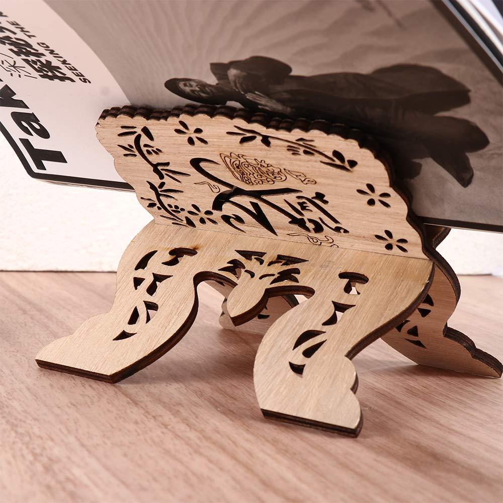 1Pcs Foldable Bible Ramadan Eid Al-Fitr Quran Book Stand Display Stand Book Shelf Home Decoration