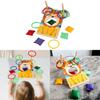 Childrens Lion Fun Bean Bag Toss Ring Game With Wooden Material For Educational Play