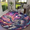 Cosmic Astronaut Dream Carpet, Non-slip Office Chair Rug, Digital Print Home Round Rug, Unique Festival Decorations