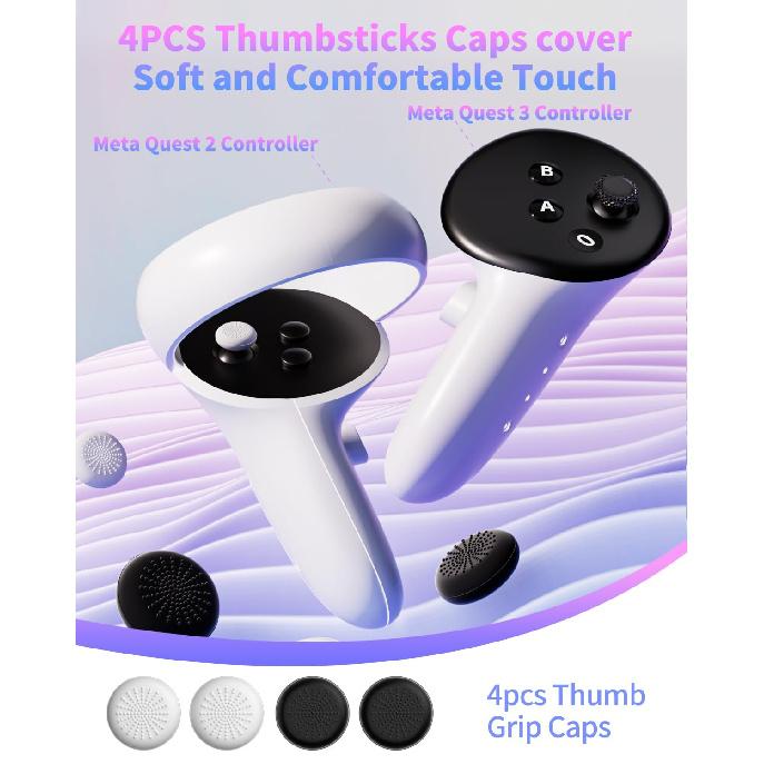 Replacement Kit for Meta Quest 2 Controller/for Oculus Quest 2 Controller(9 In one),Repair Accessories for Oculus Quest 2 Controller,Includes