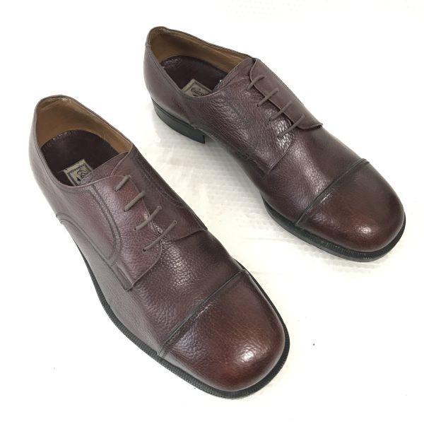 70s-80s? Italy/Europe Vintage/Castagna BRESCIA/Leather Straight Tip Shoes/6/24.5/Brown/BROWN/Dress Shoes(USED)