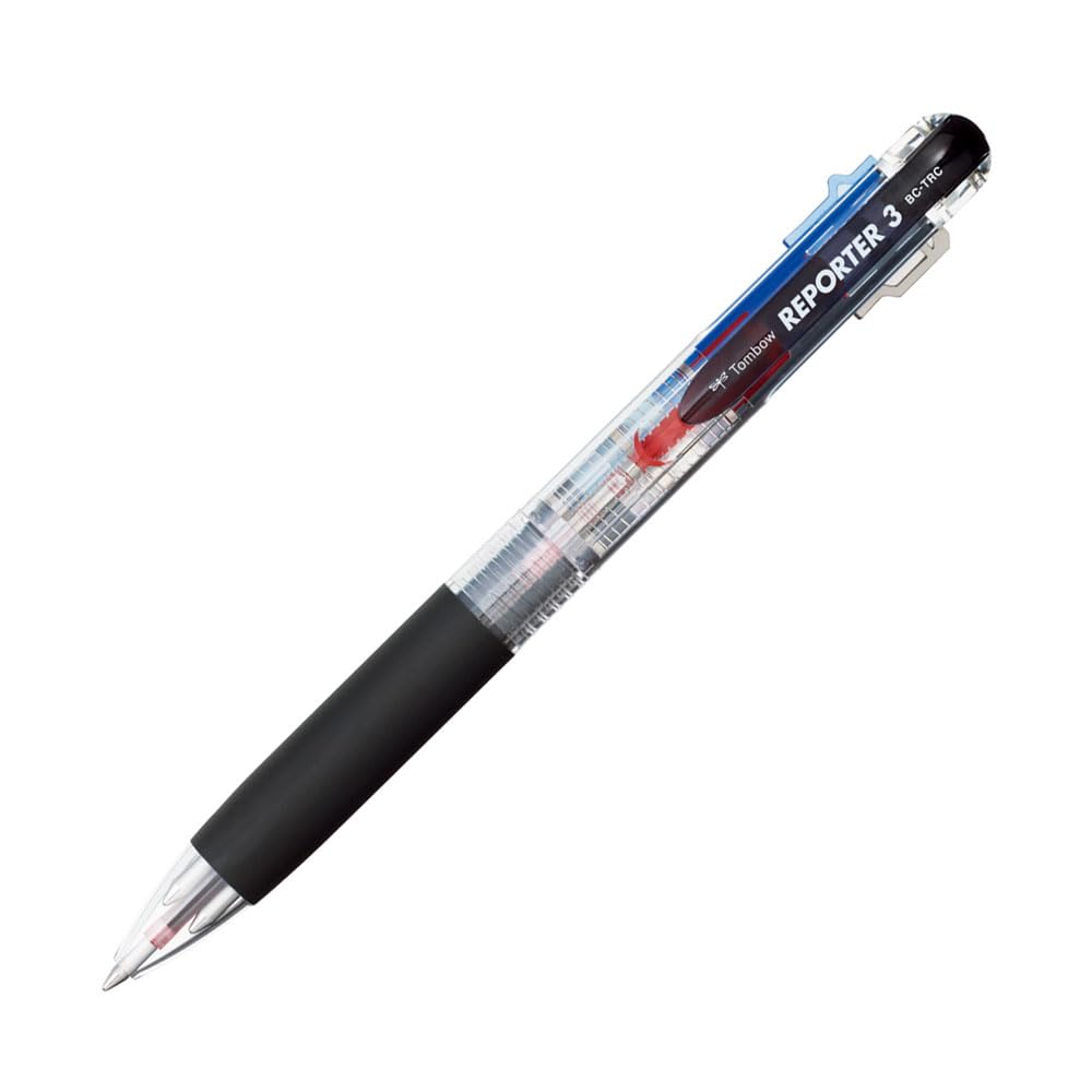 

Набор шариковых ручек Tombow Reporter 3, 10 штук, трехцветная ручка, прозрачный, BC-TRC20,